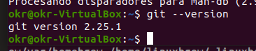 Comprobar version de git
